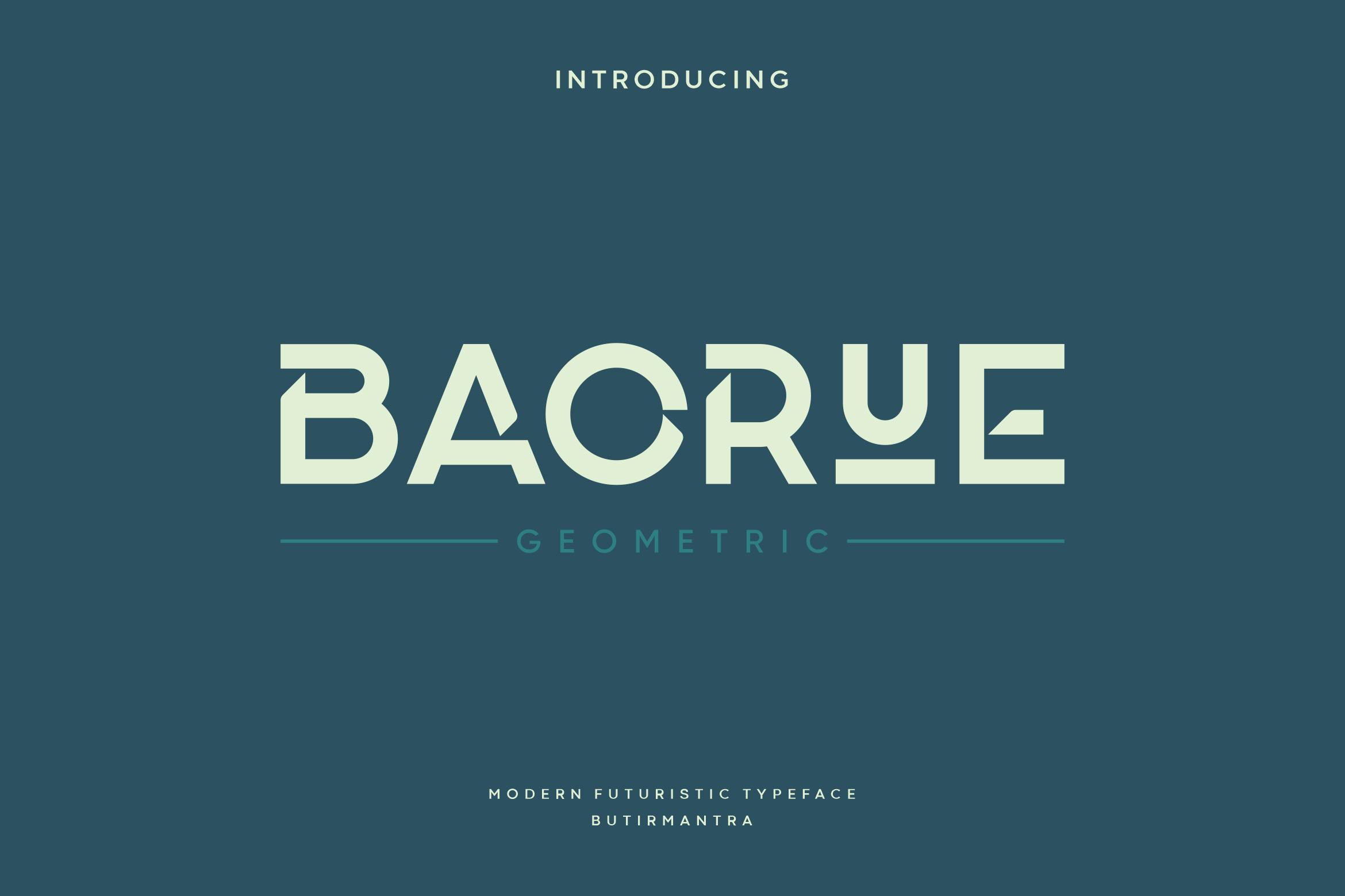 فونت آینده نگر مدرن Baorue