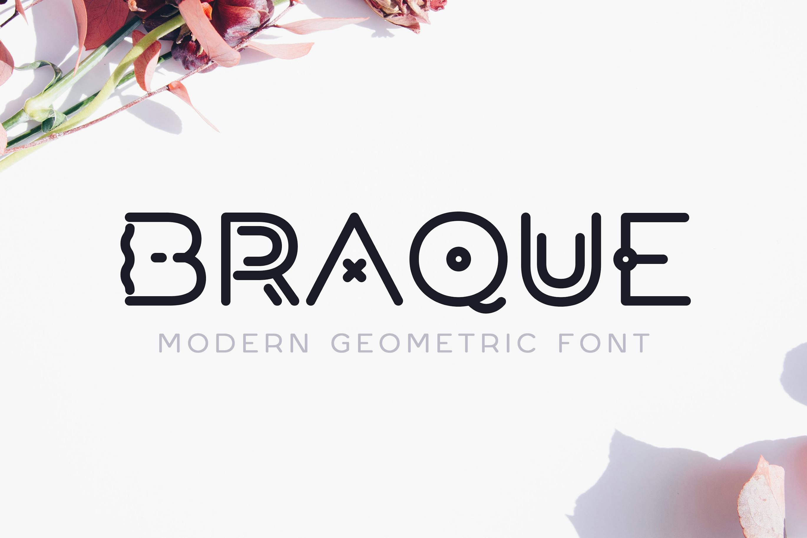 قلم لوگوی هندسی مدرن Braque
