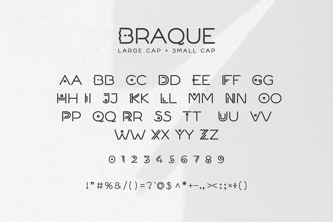 قلم لوگوی هندسی مدرن Braque