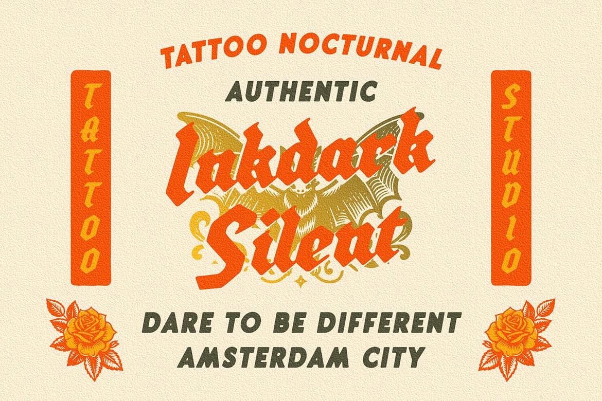قلم Blackletter Hintdake Tattoo