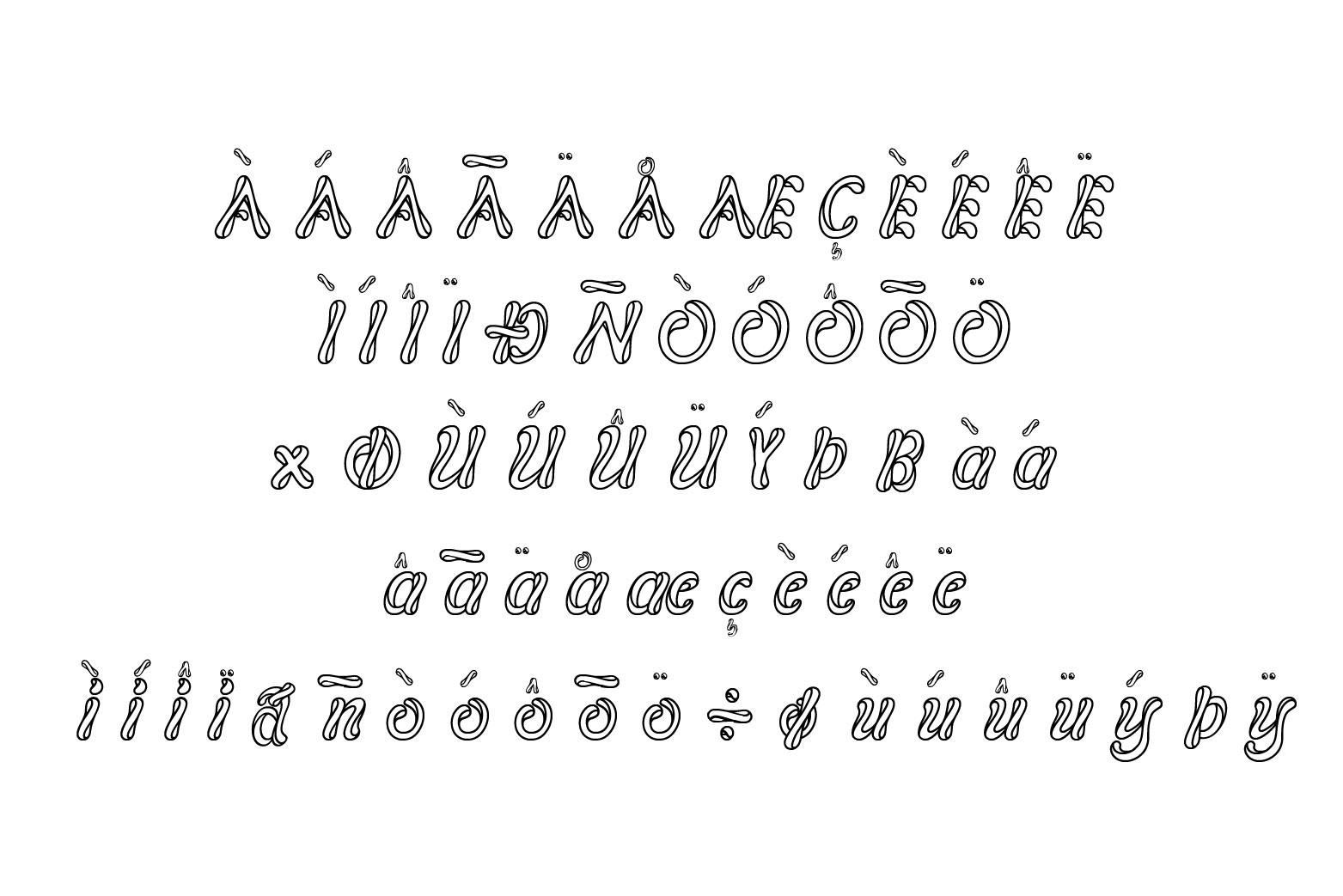 فونت آرم گرد HOOKLINE Monogram