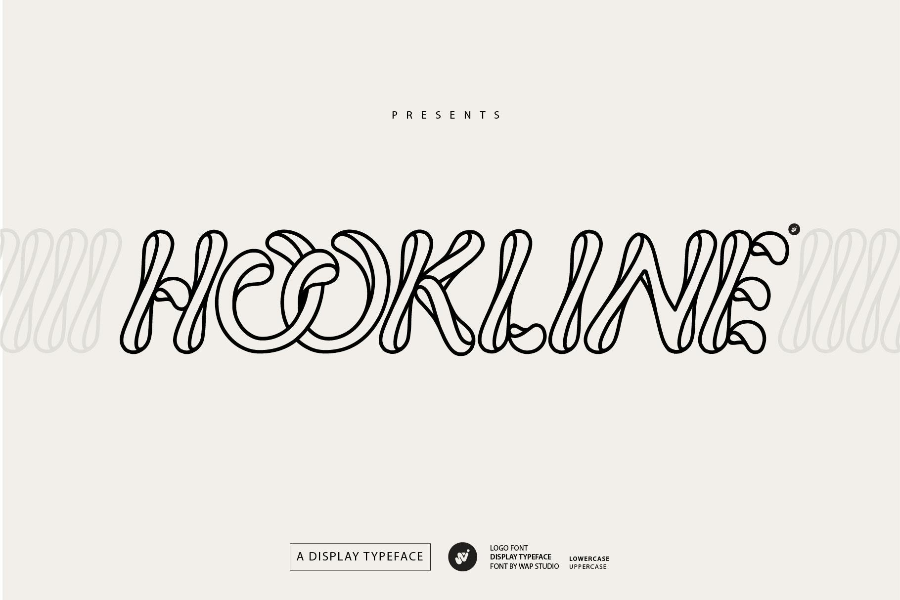 فونت آرم گرد HOOKLINE Monogram