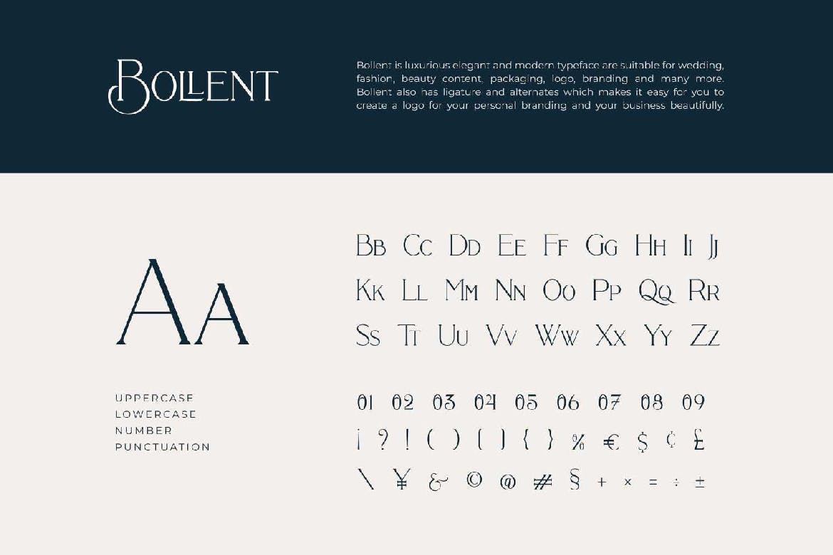 فونت مدرن Bollent