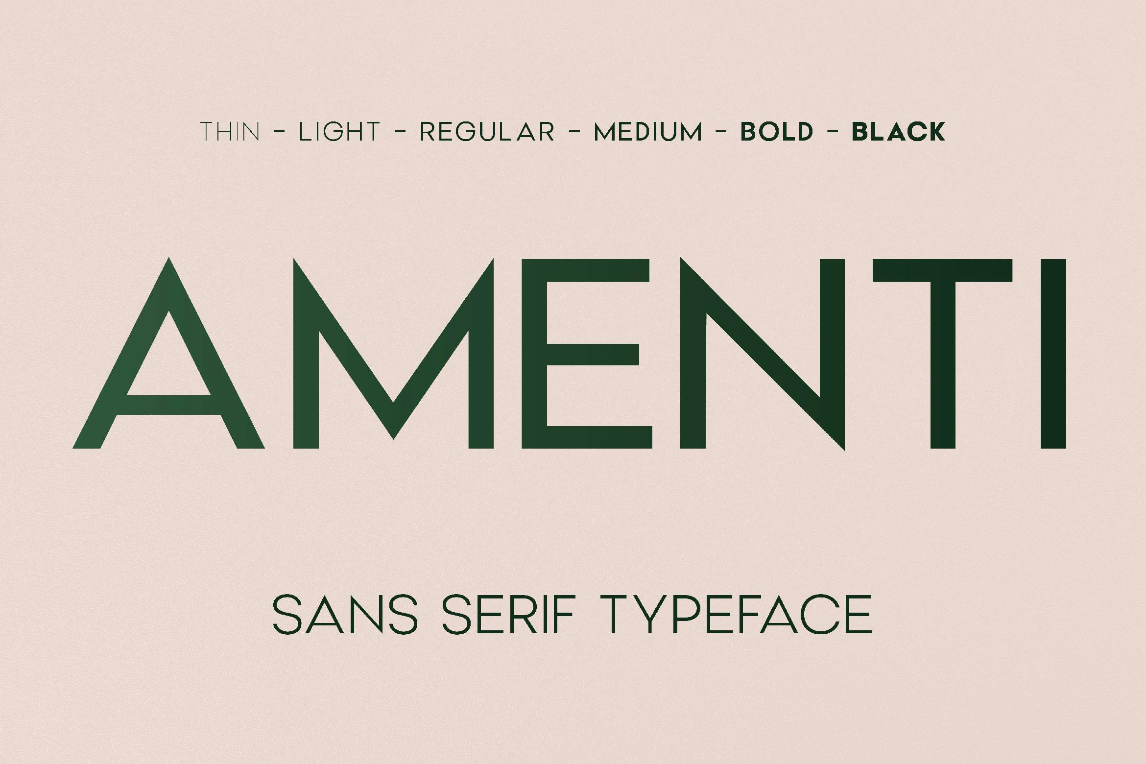 Amenti Clean Modern Sans