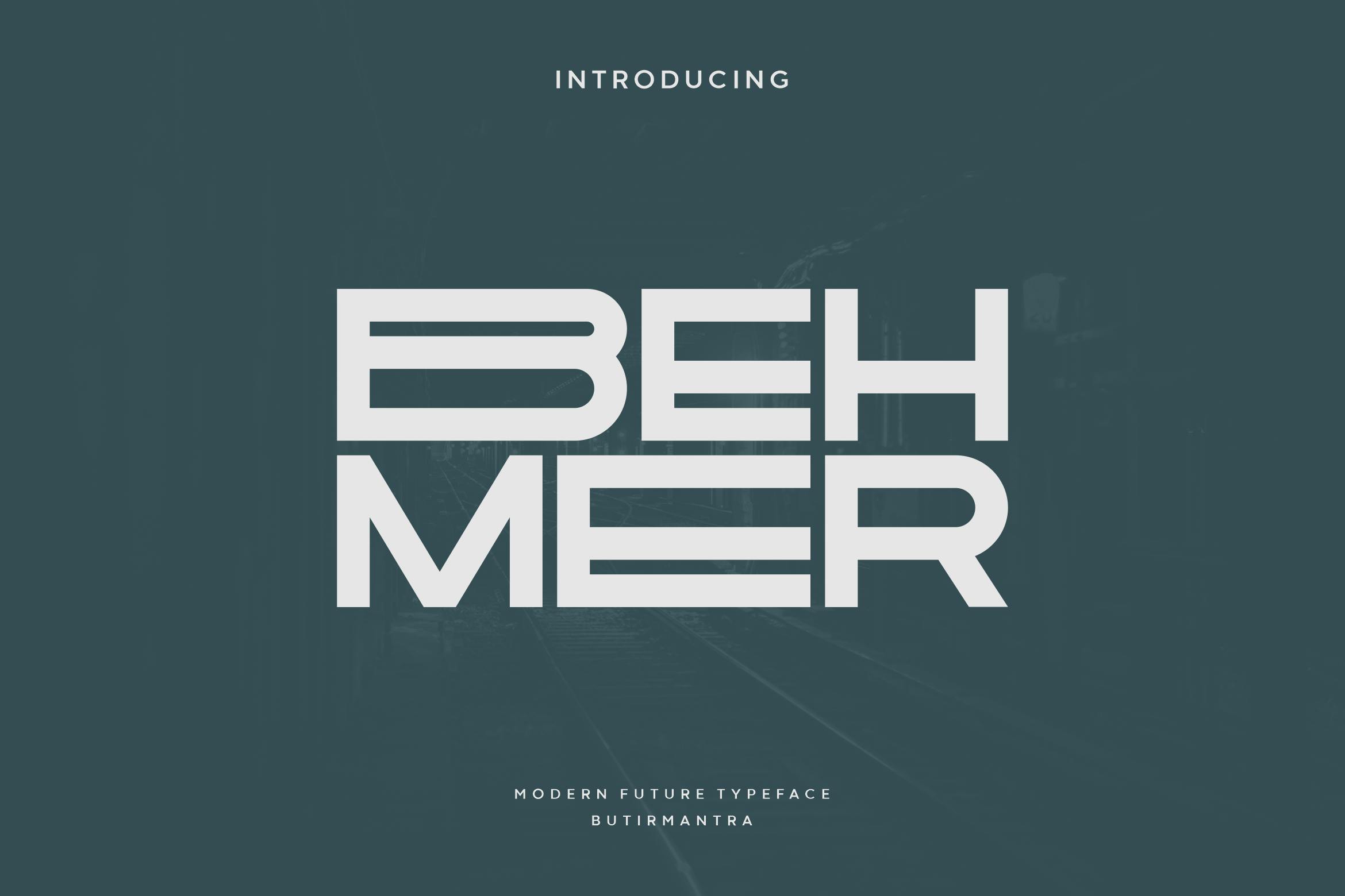 فونت نمایشگر مدرن Behmer