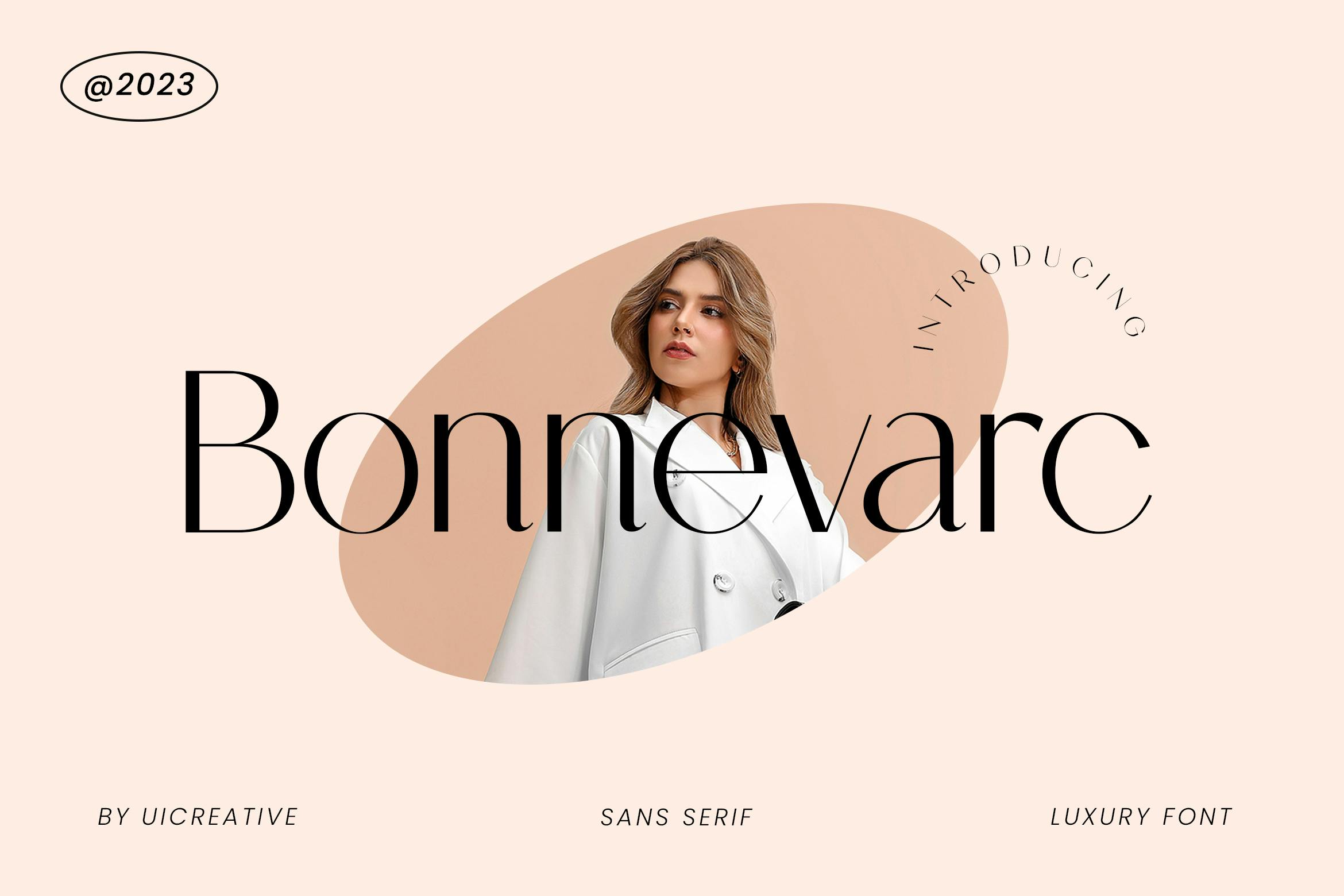 فونت لوکس بدون سریف Bonnevarc