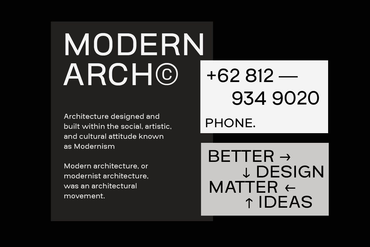 Conigen Modern Sans Serif