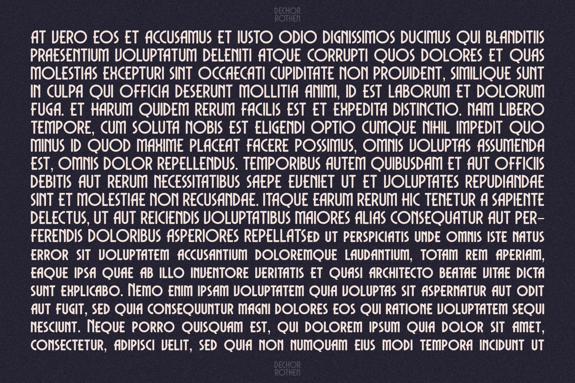 فونت Dechor Rothen Modern Art Deco