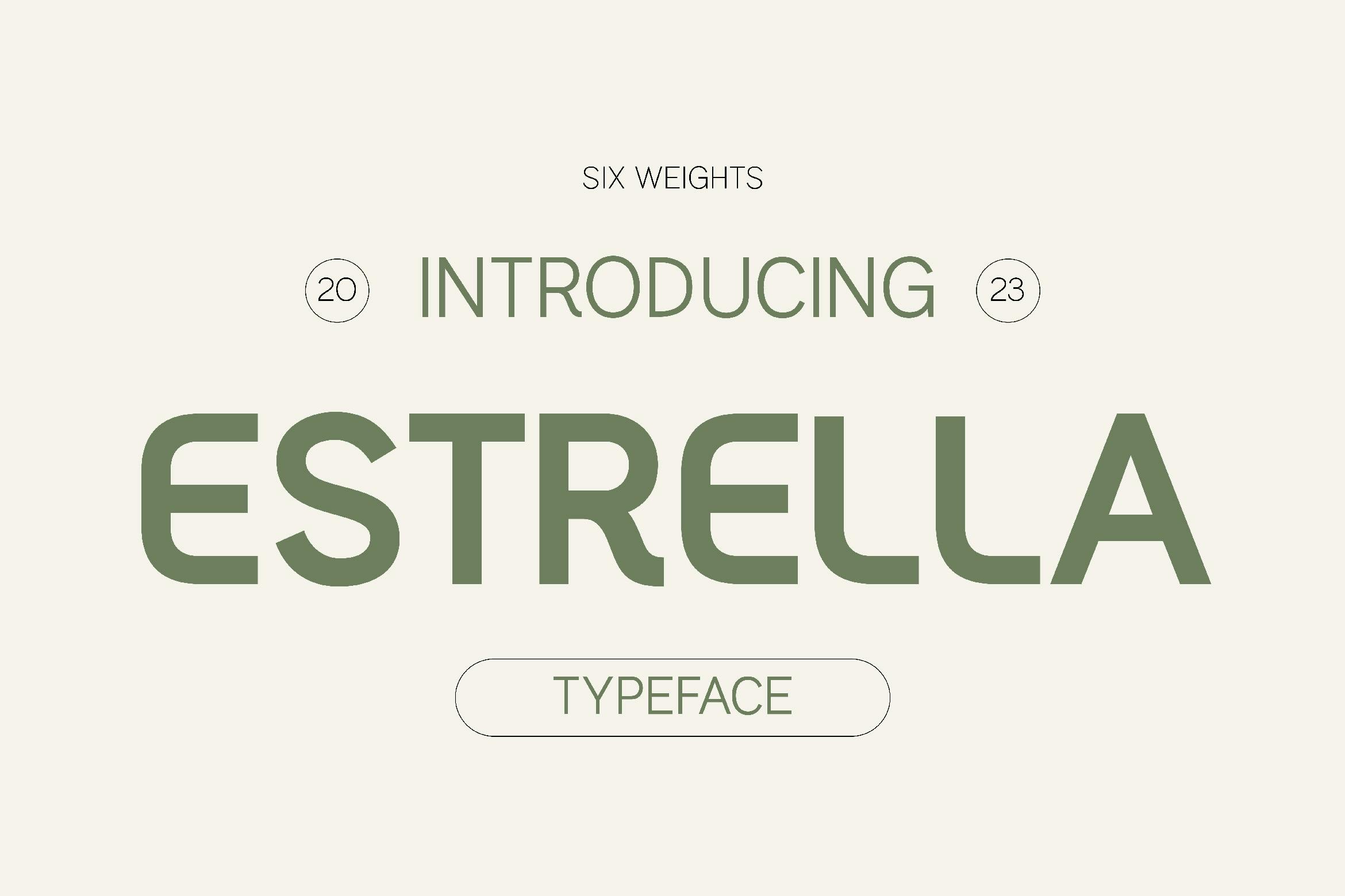 Estrella Modern Sans Serif