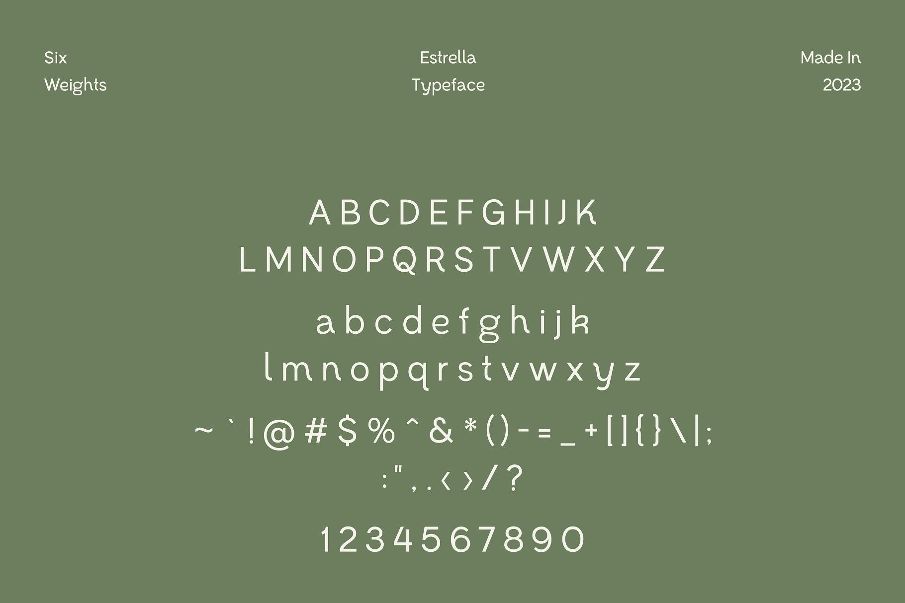 Estrella Modern Sans Serif