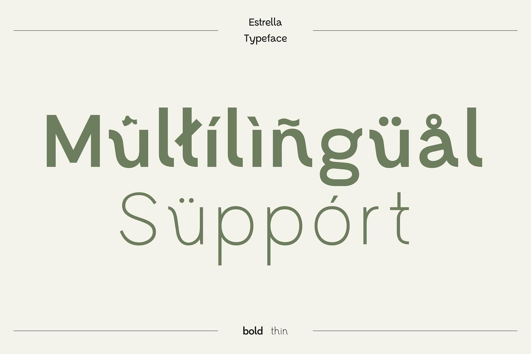 Estrella Modern Sans Serif