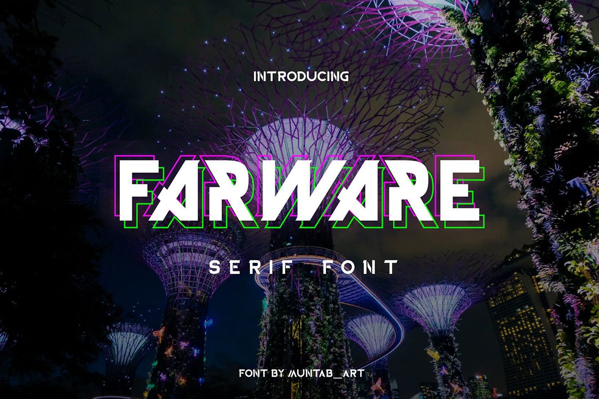 فونت مدرن Farware