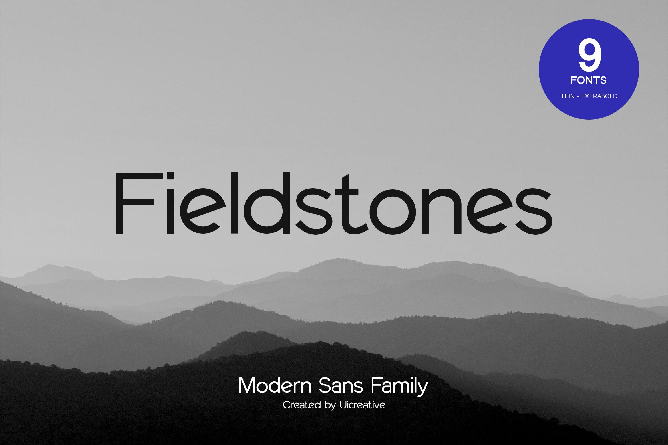 فونت خانوادگی Fieldstones Modern Sans Serif