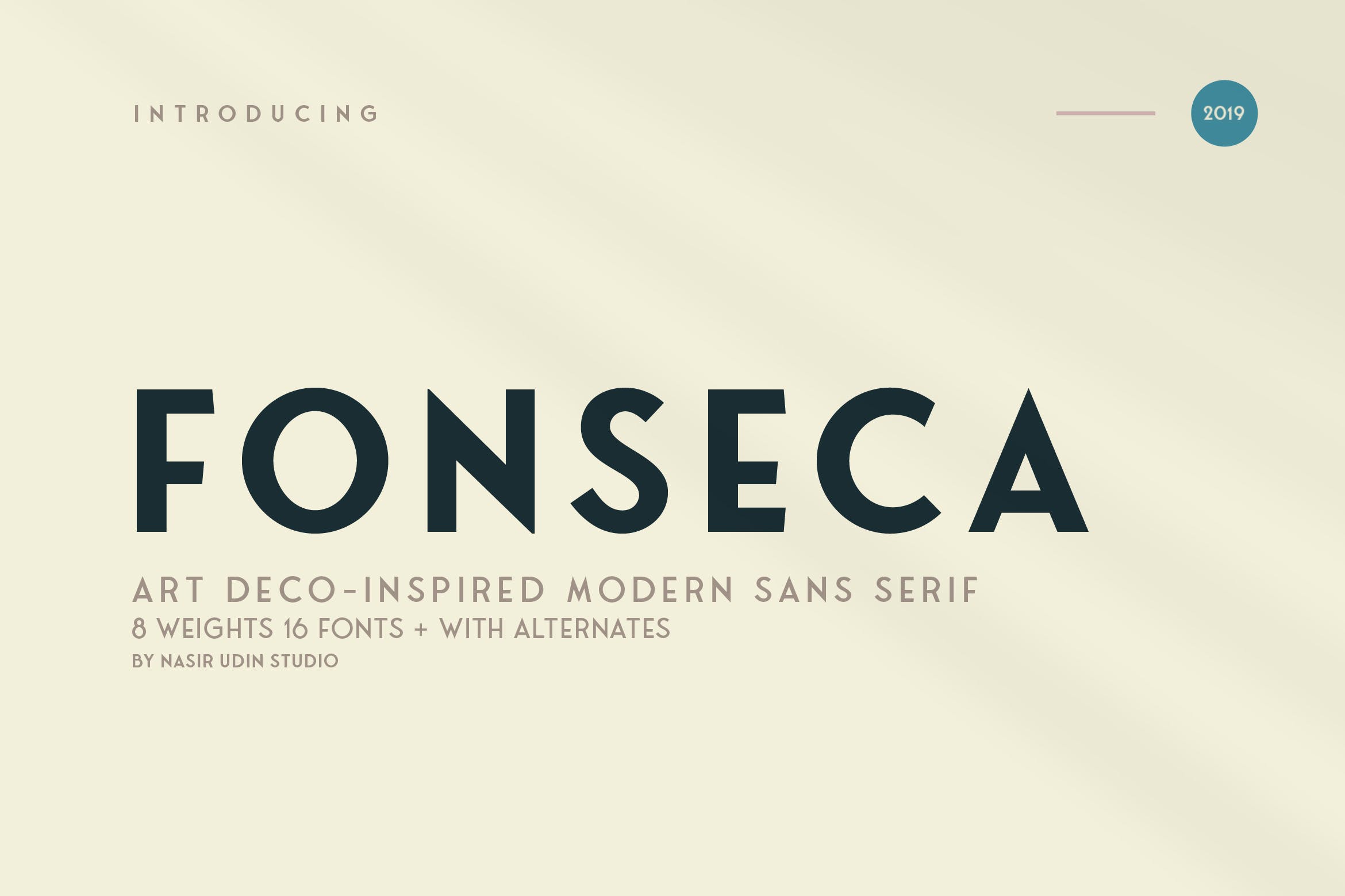 بسته خانوادگی فونت هنر دکو Fonseca