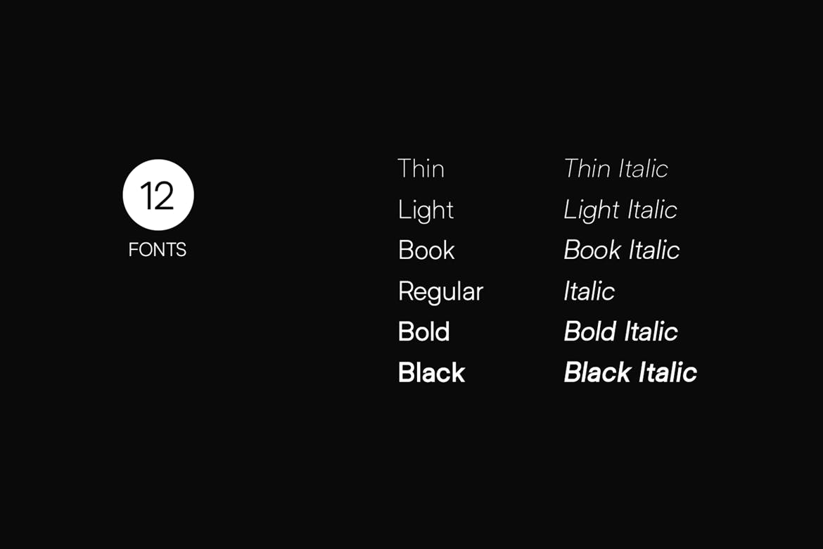 تایپ فیس Helixa Clean و Modern Sans Serif