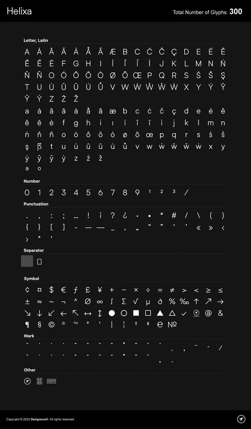 تایپ فیس Helixa Clean و Modern Sans Serif