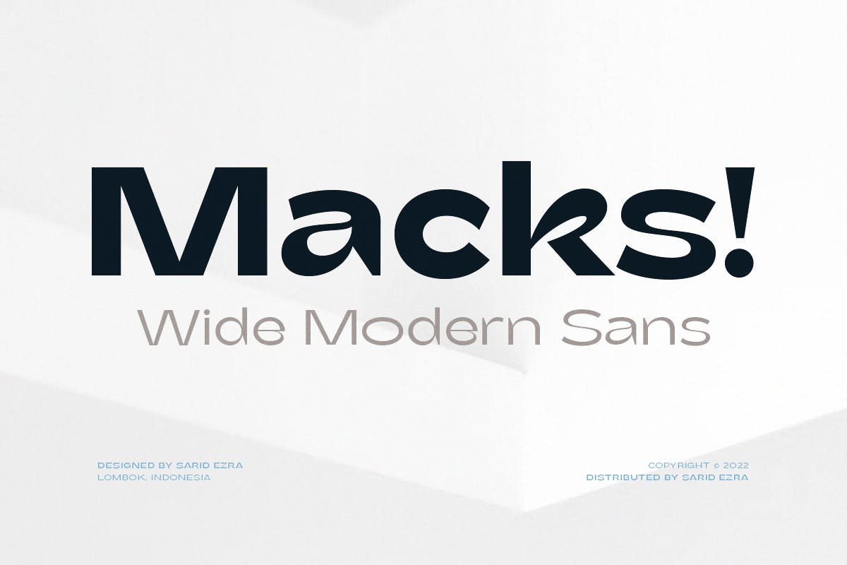 Macks Wide Modern Sans