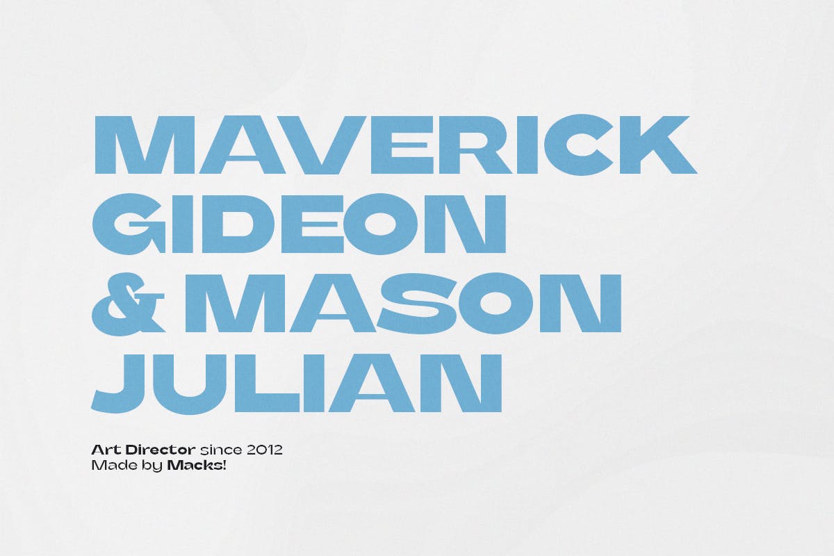 Macks Wide Modern Sans