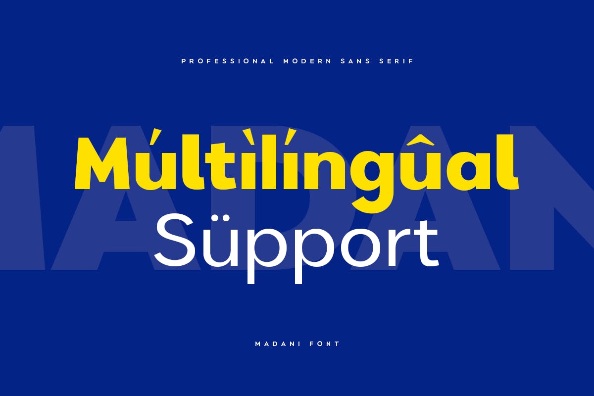 خانواده مدنی حرفه ای مدرن Sans Serif