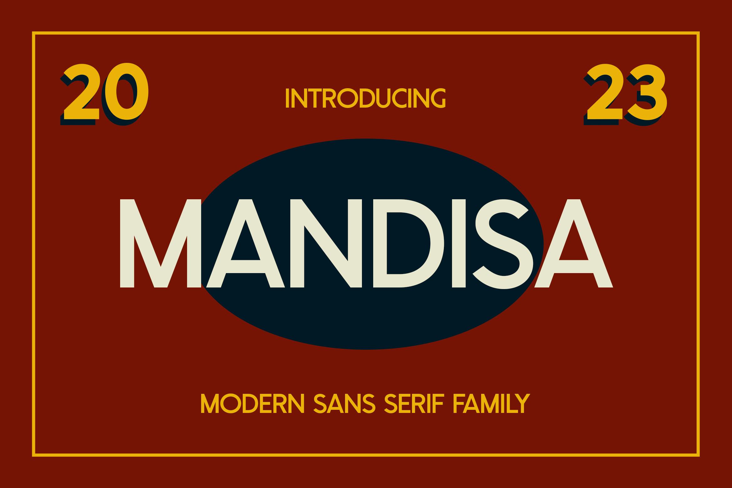 فونت خانوادگی Mandisa Modern Sans Serif