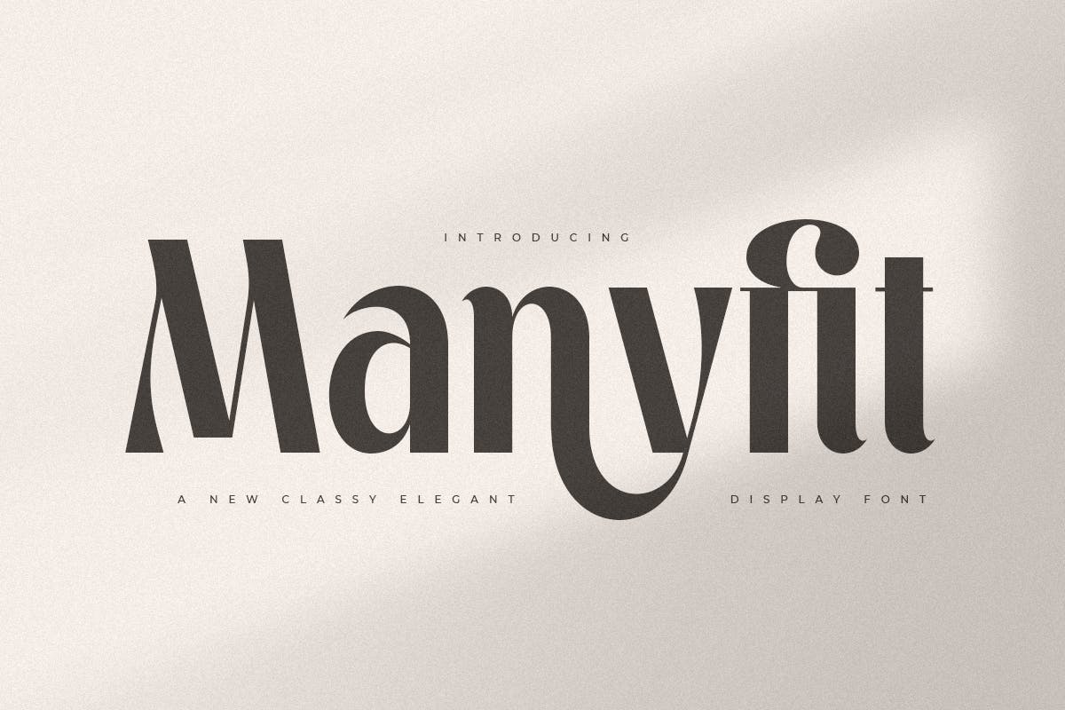 فونت لوکس شیک و باکلاس Manyfit