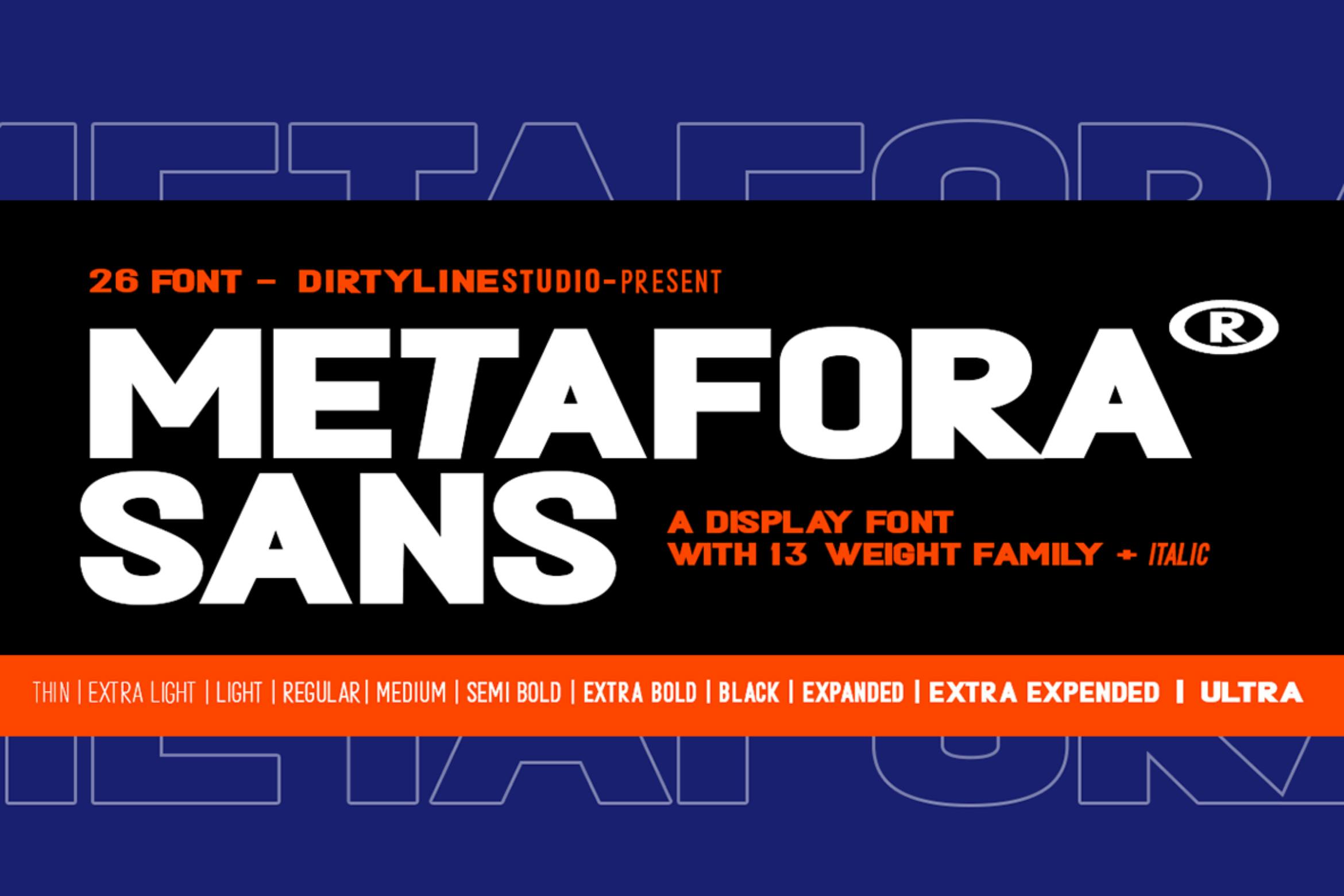 فونت Metafora Modern Sans Serif
