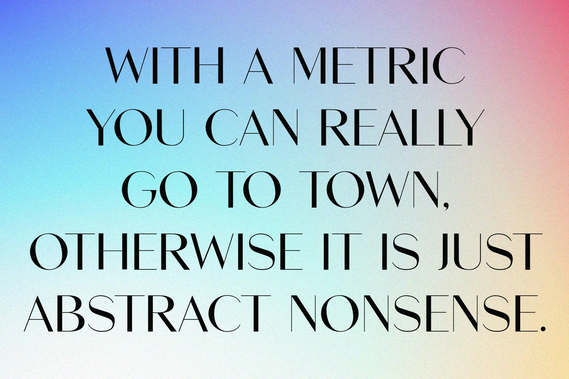 Metrics Modern Sans