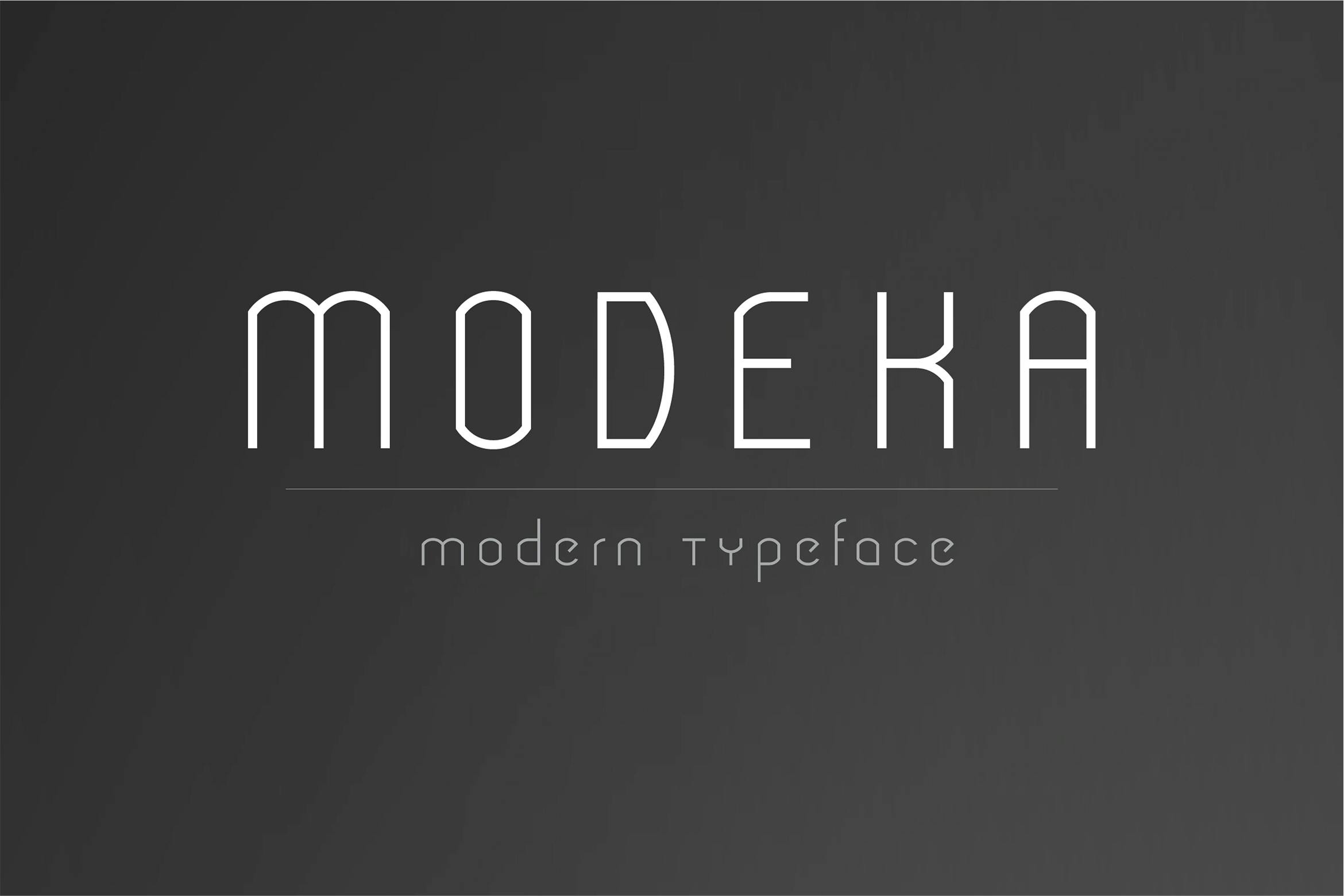فونت مدرن Modeka