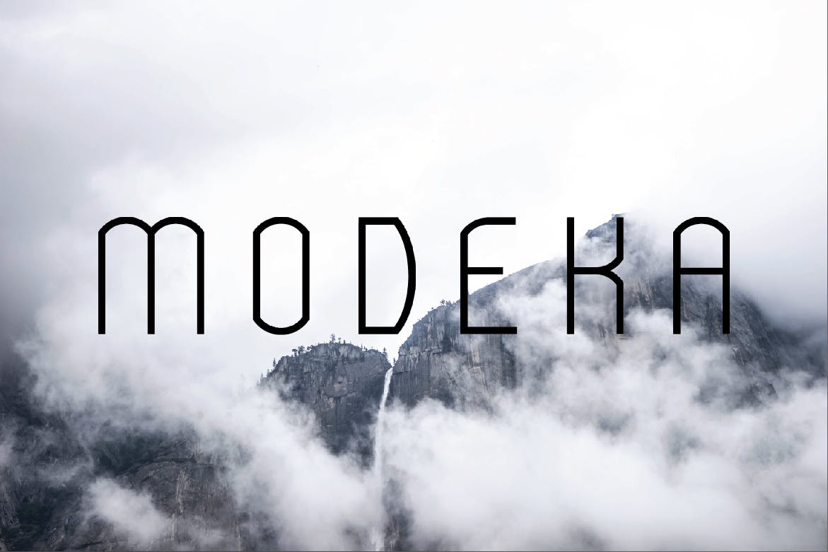 فونت مدرن Modeka