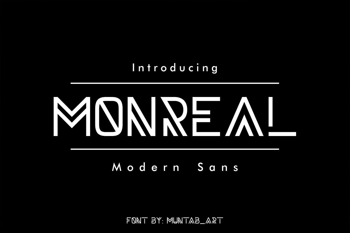 فونت مدرن Monreal