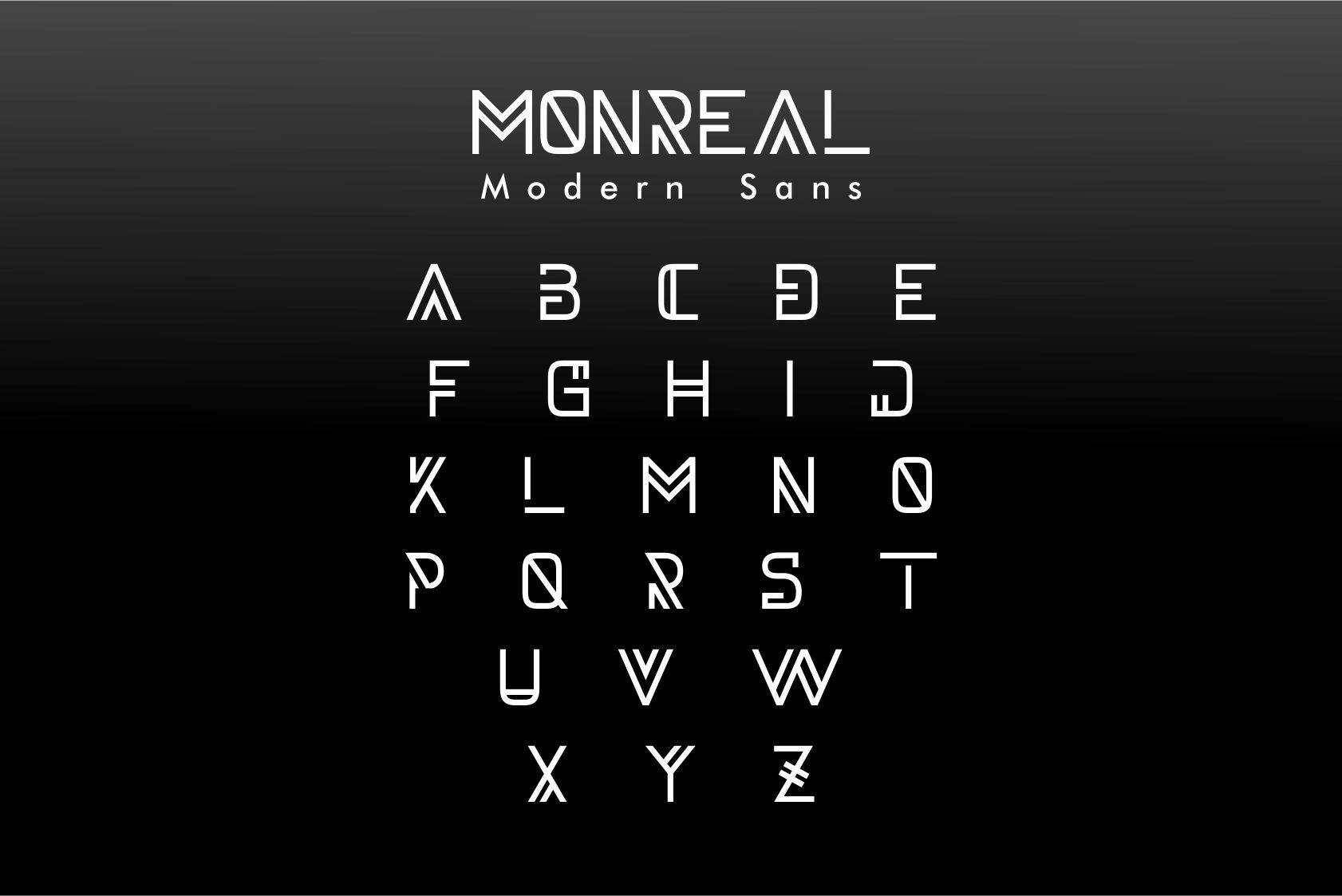 فونت مدرن Monreal