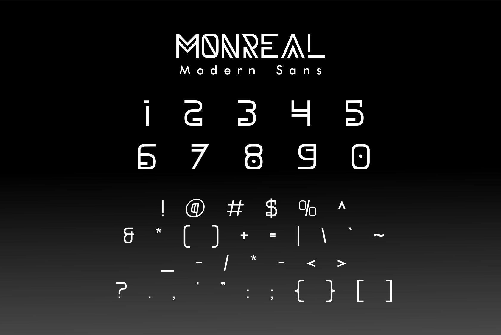 فونت مدرن Monreal
