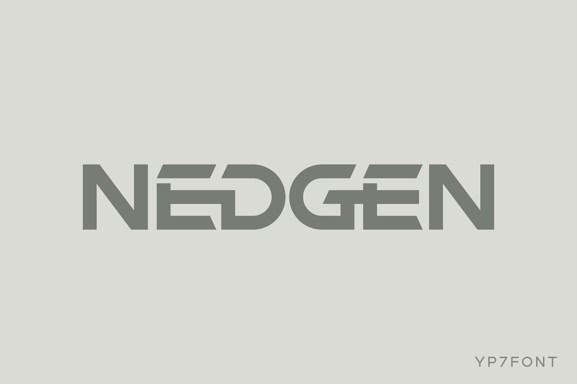فونت نمایشگر مدرن Nedgen