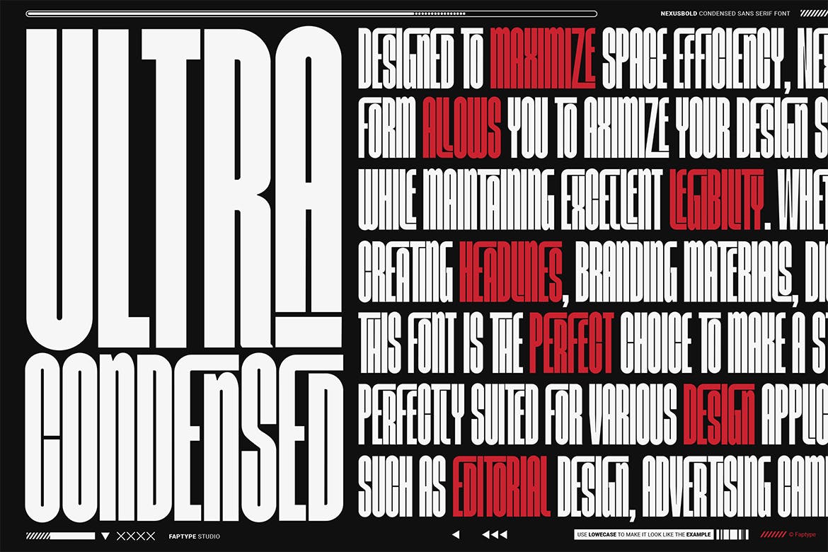 Nexusbold Modern Condensed Sans