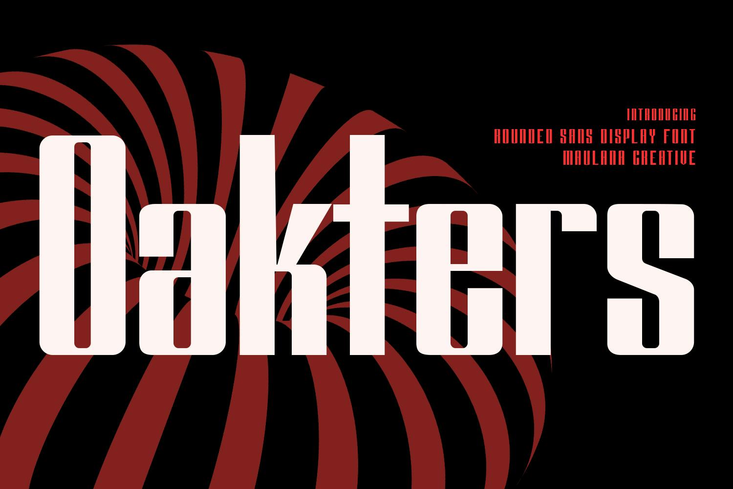 فونت Oakters Luxury Neon Sans Display
