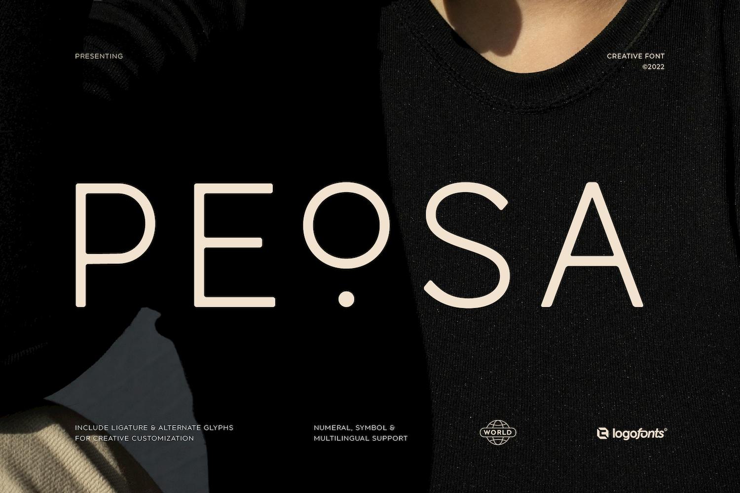 فونت مدرن Peosa