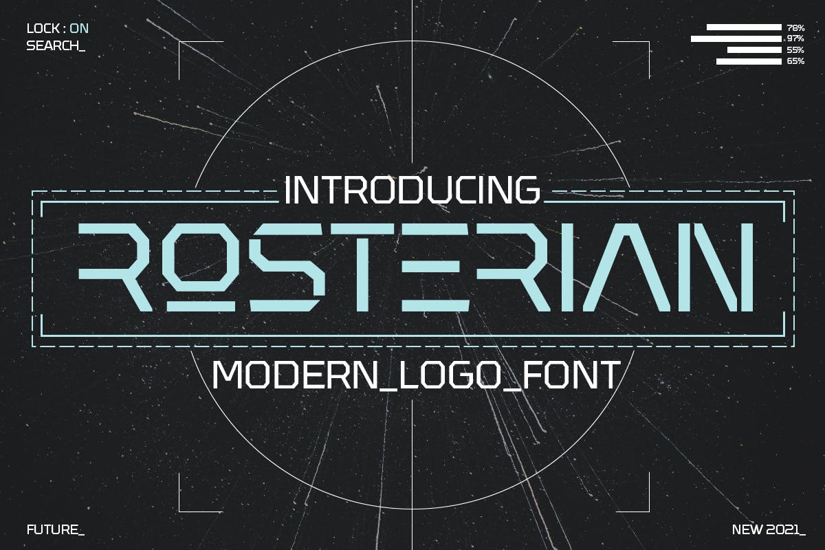 فونت لوگوی آینده نگر Rosterian