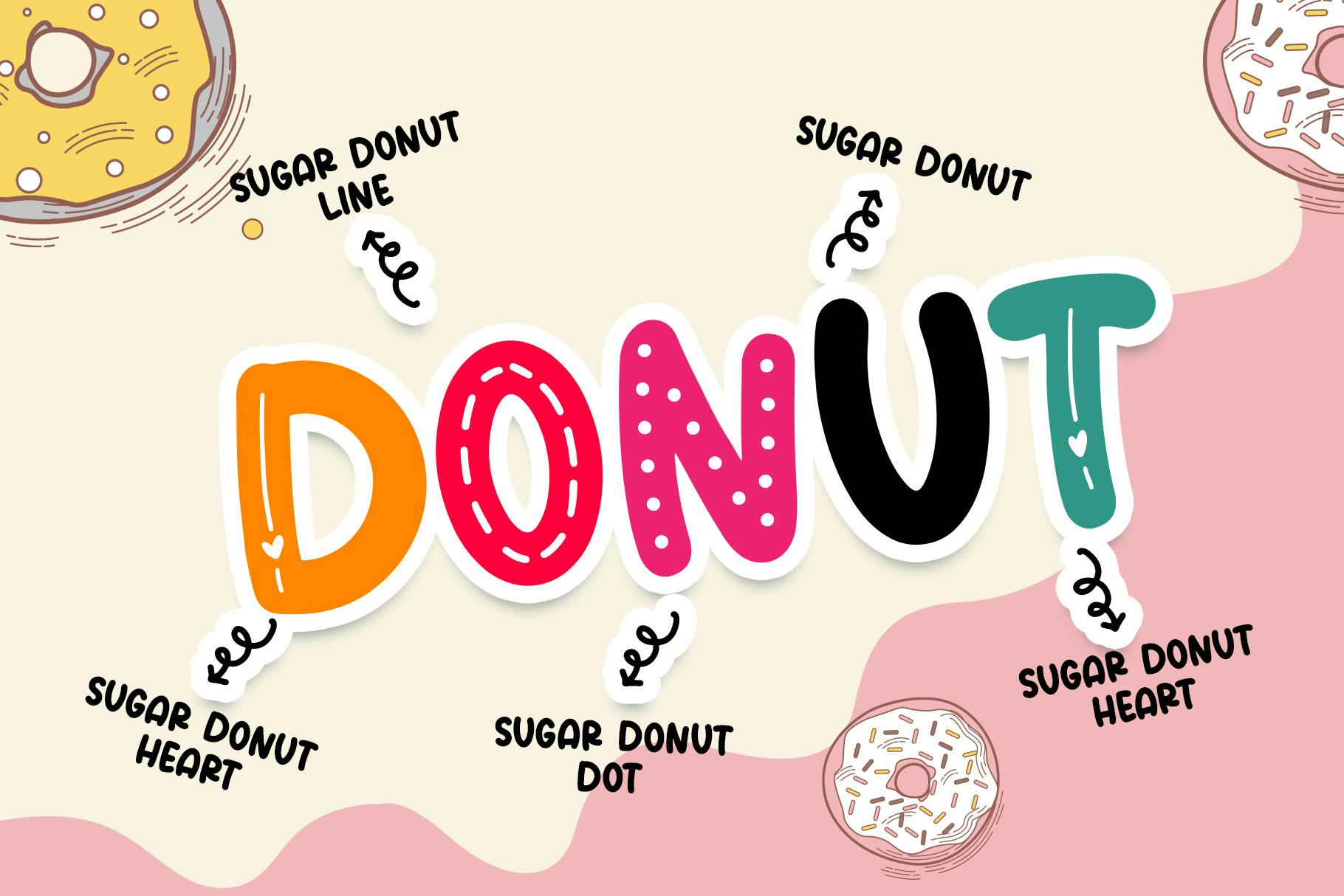 فونت Sugar Donut Crafty