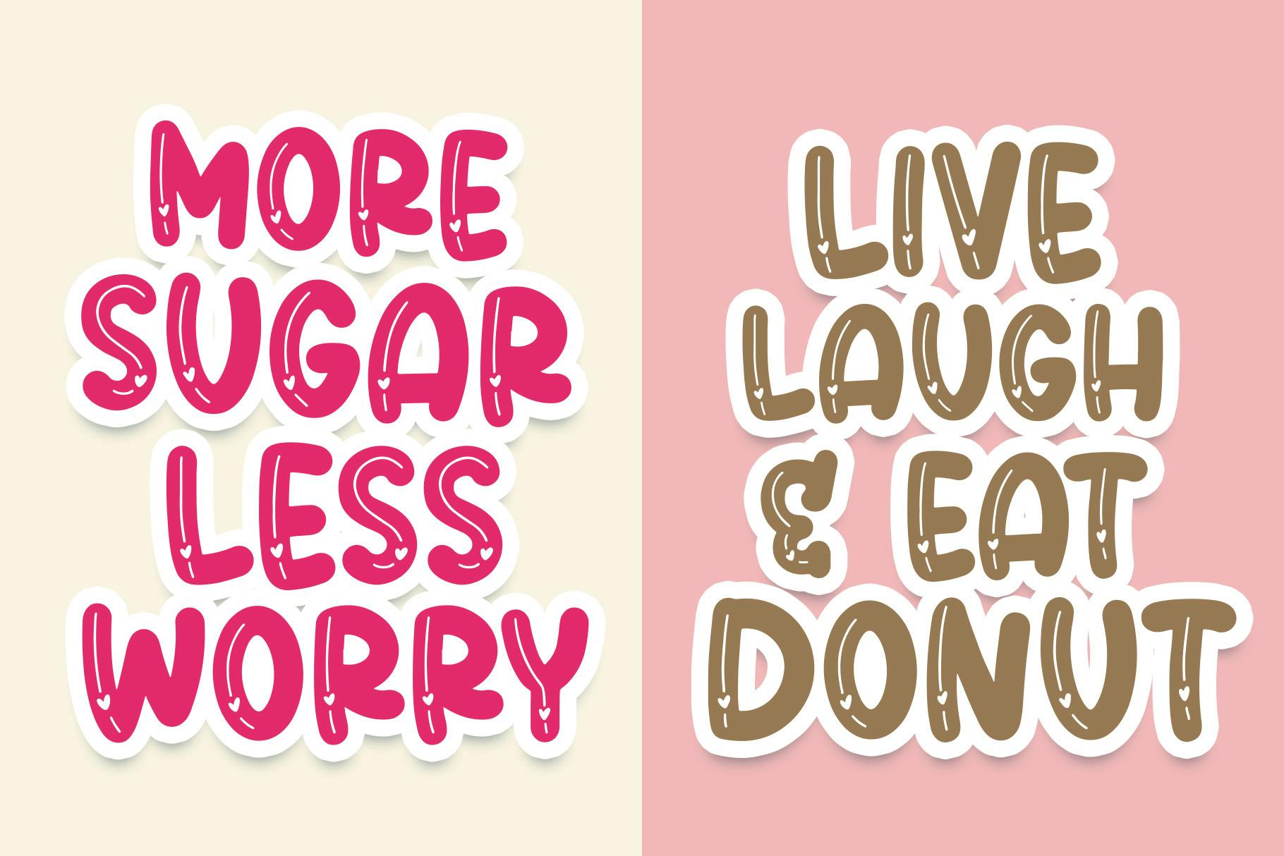 فونت Sugar Donut Crafty