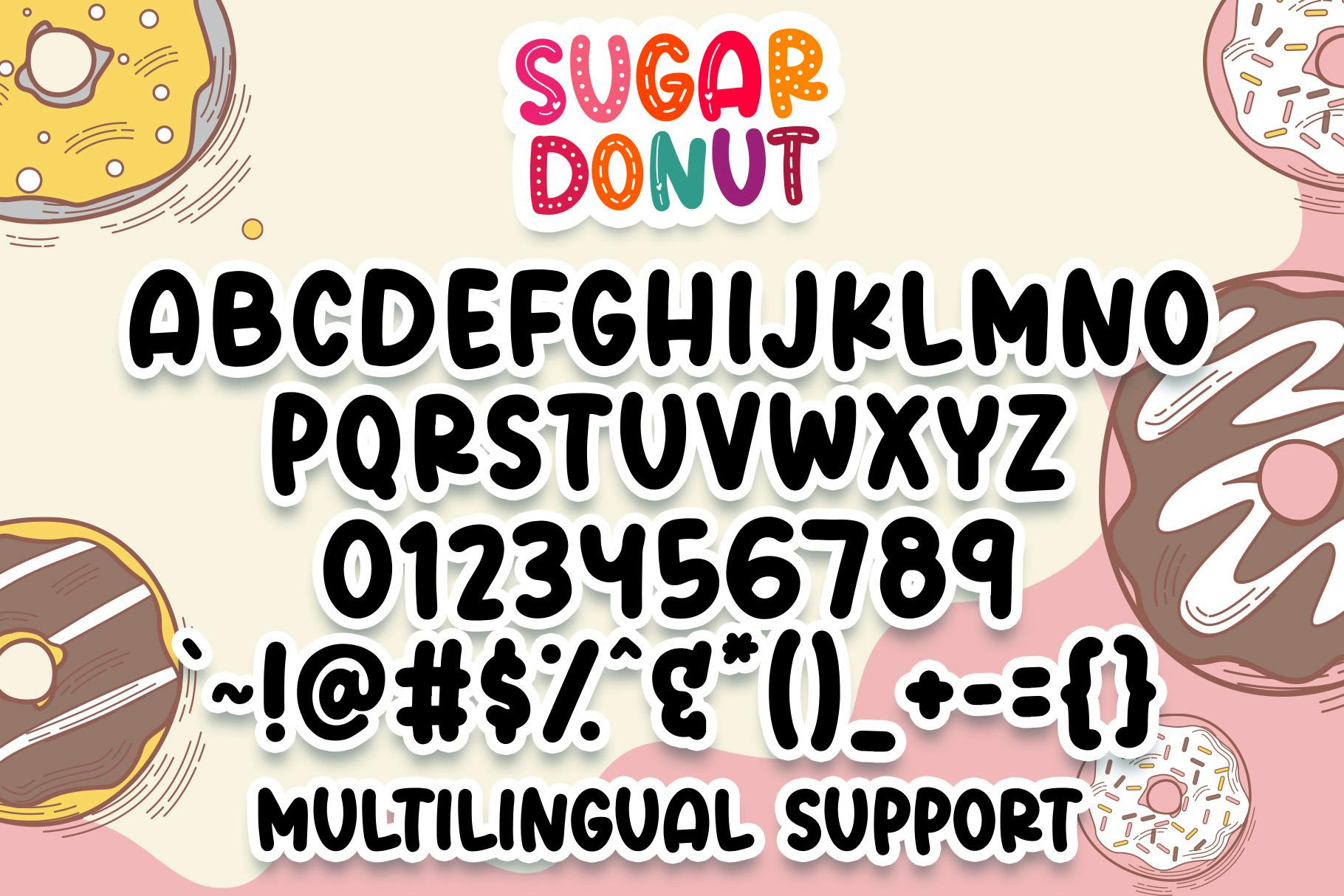 فونت Sugar Donut Crafty