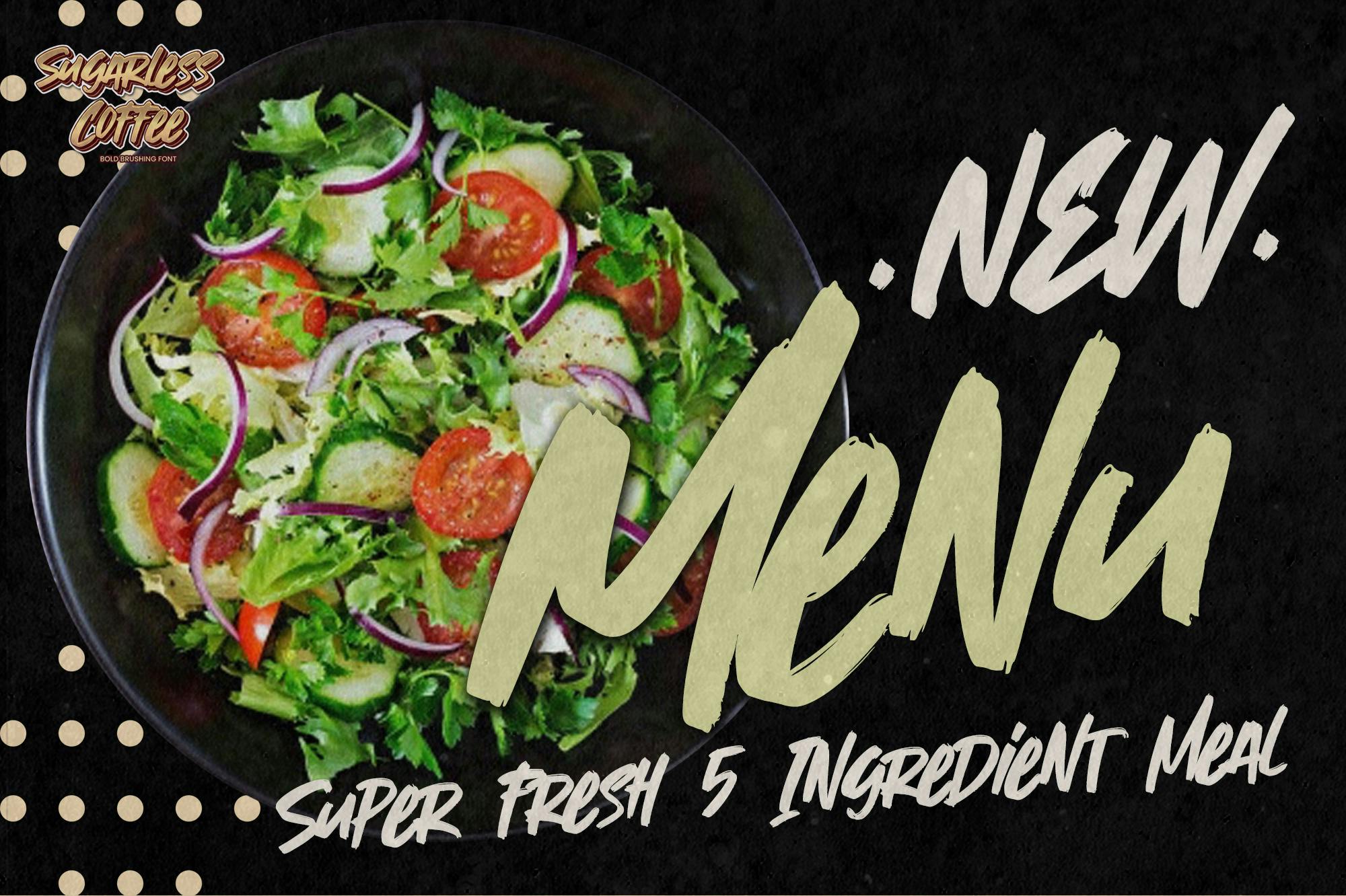 فونت برس زدن قهوه بدون شکر