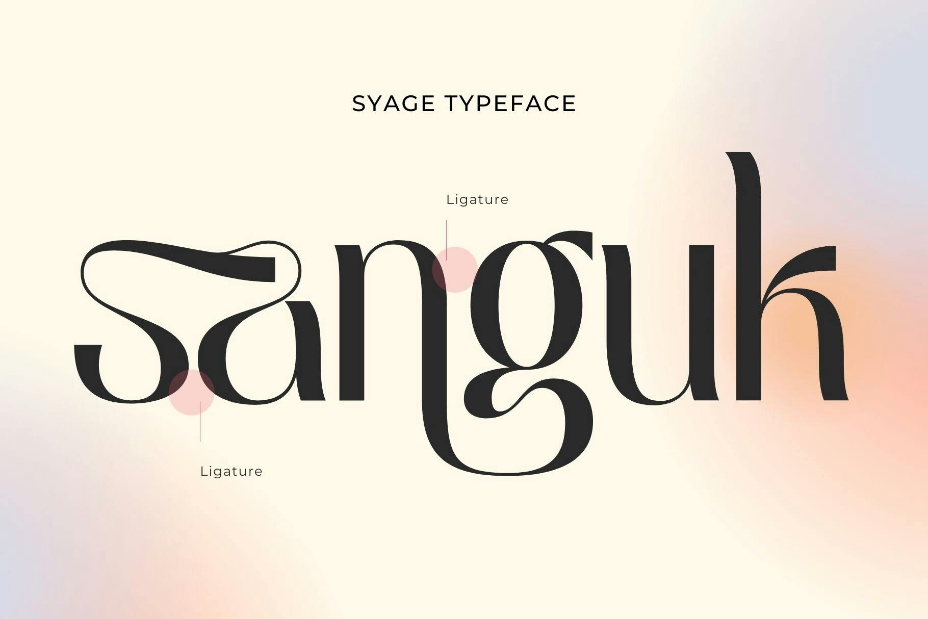 فونت Syage Logo