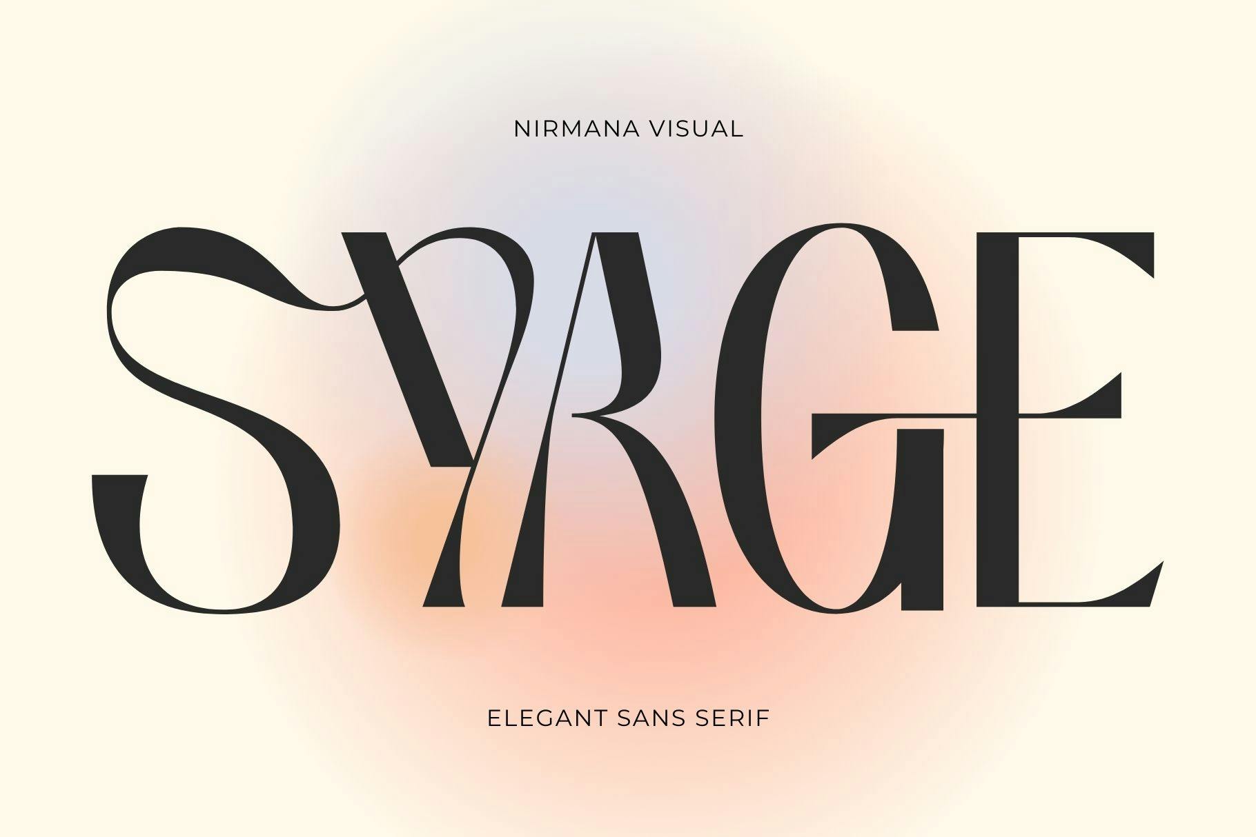 فونت Syage Logo