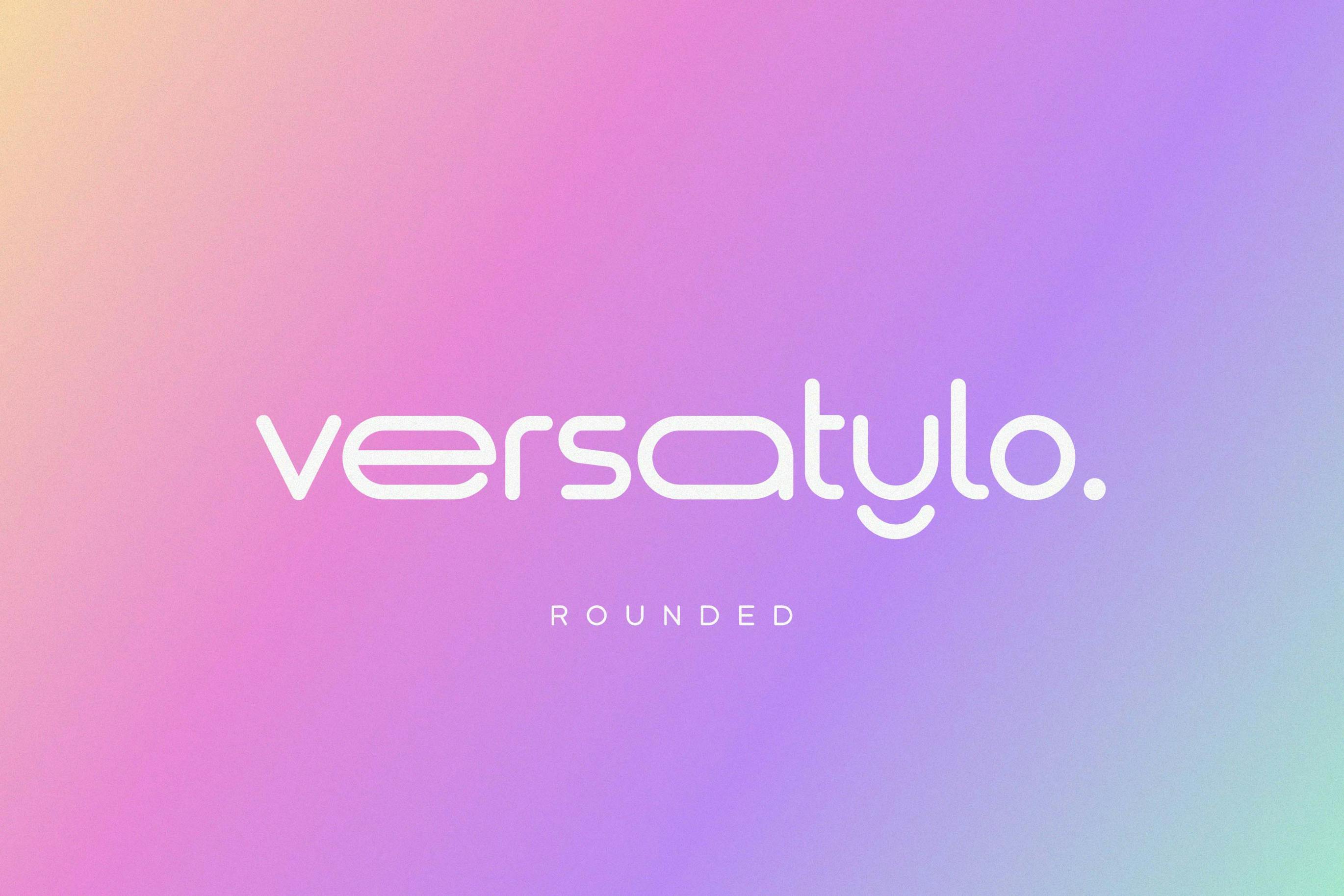 فونت لوگوی گرد Versatylo