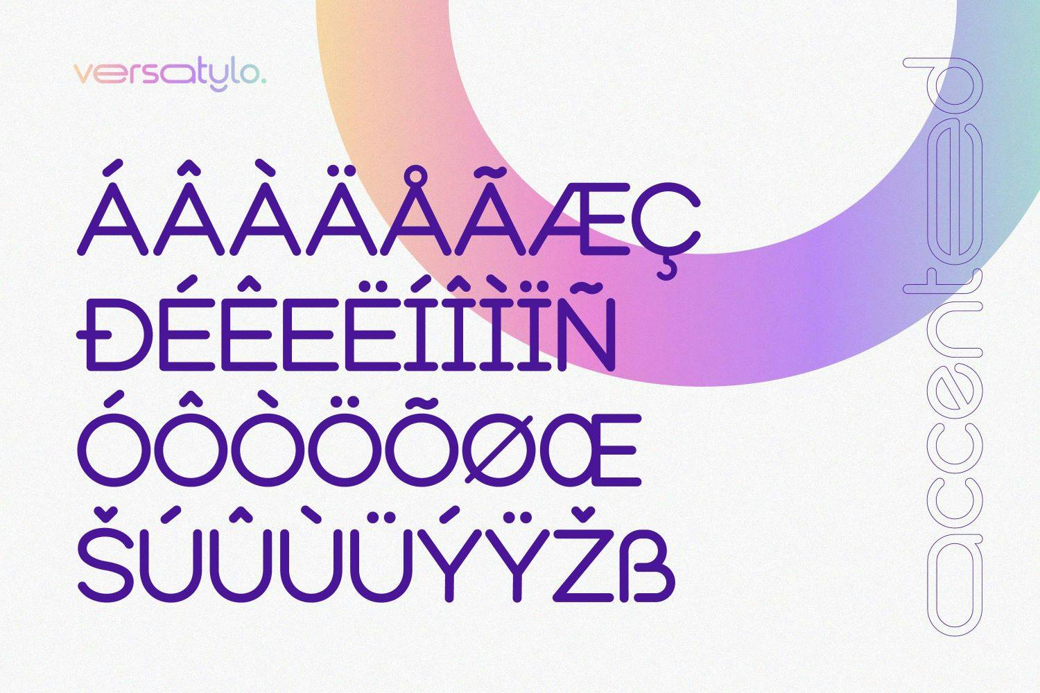 فونت لوگوی گرد Versatylo