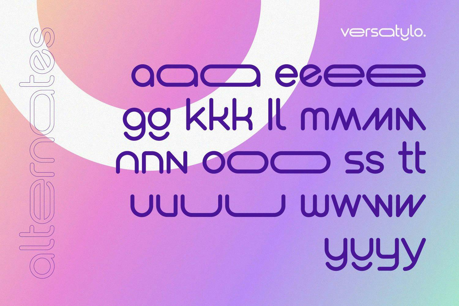 فونت لوگوی گرد Versatylo