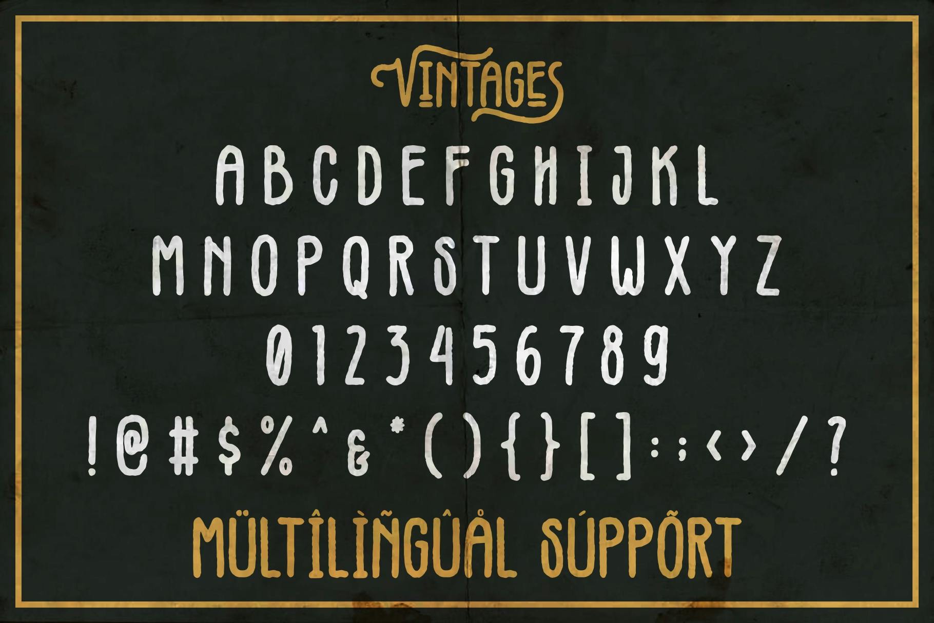 Vintages Rough Vintage Font