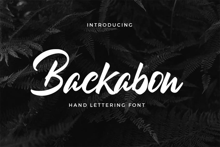 فونت حروف دستی Backabon