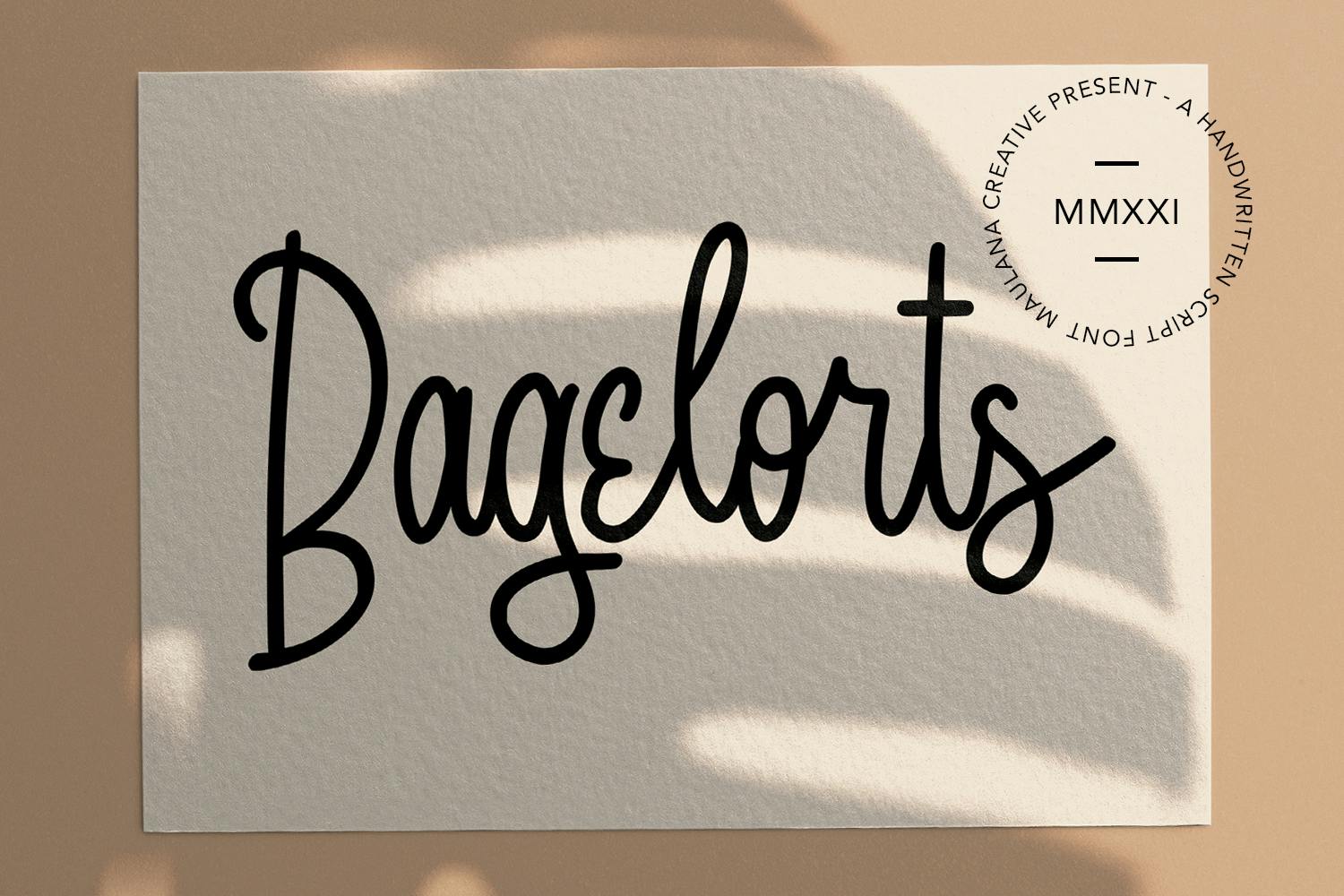 قلم اسکریپت دست نویس Bagelorts