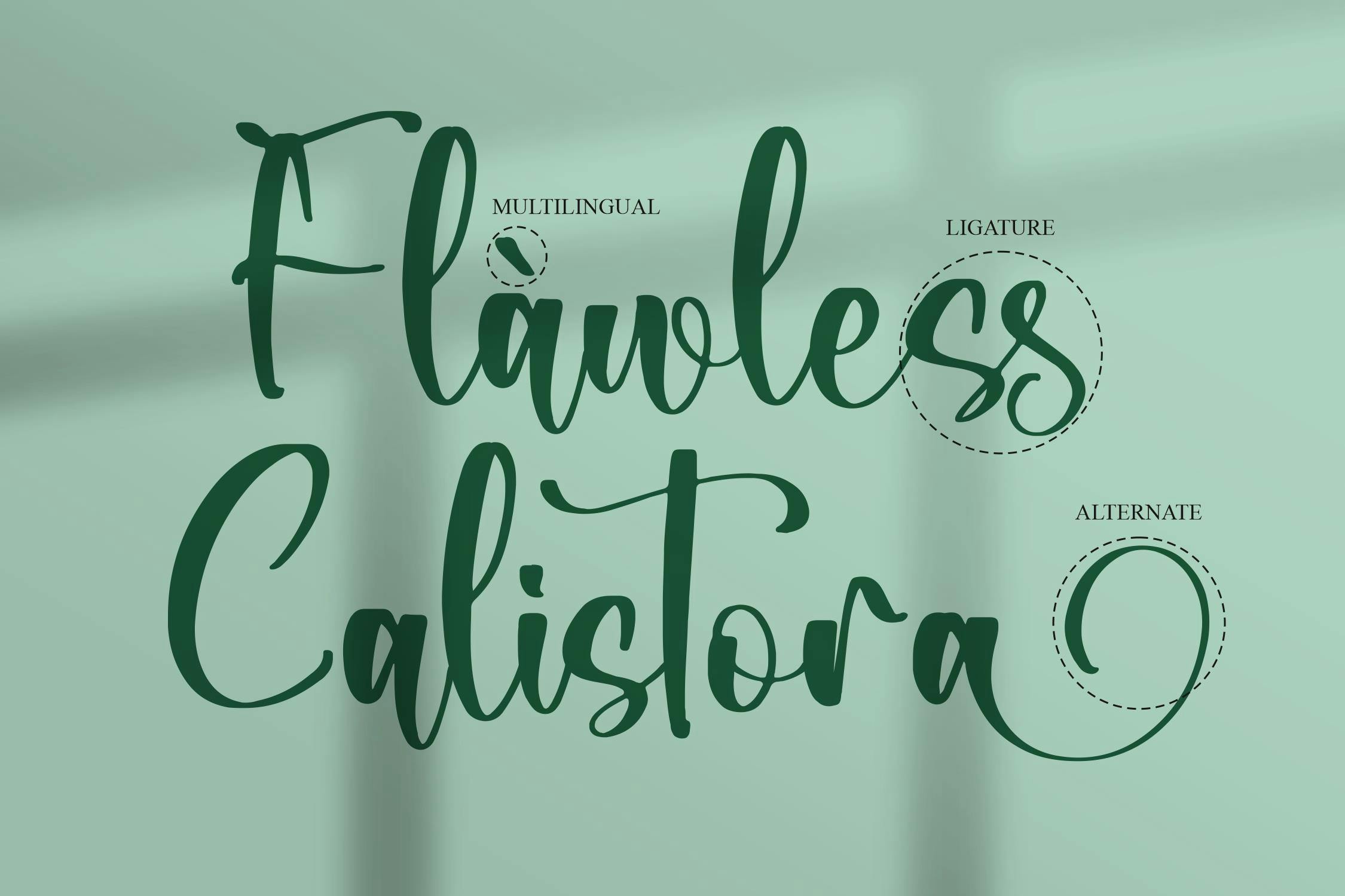 قلم اسکریپت مدرن Calistora